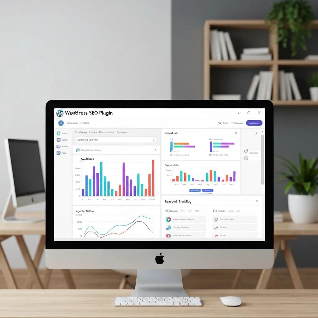 Close-up view of a WordPress SEO plugin interface with optimization tips