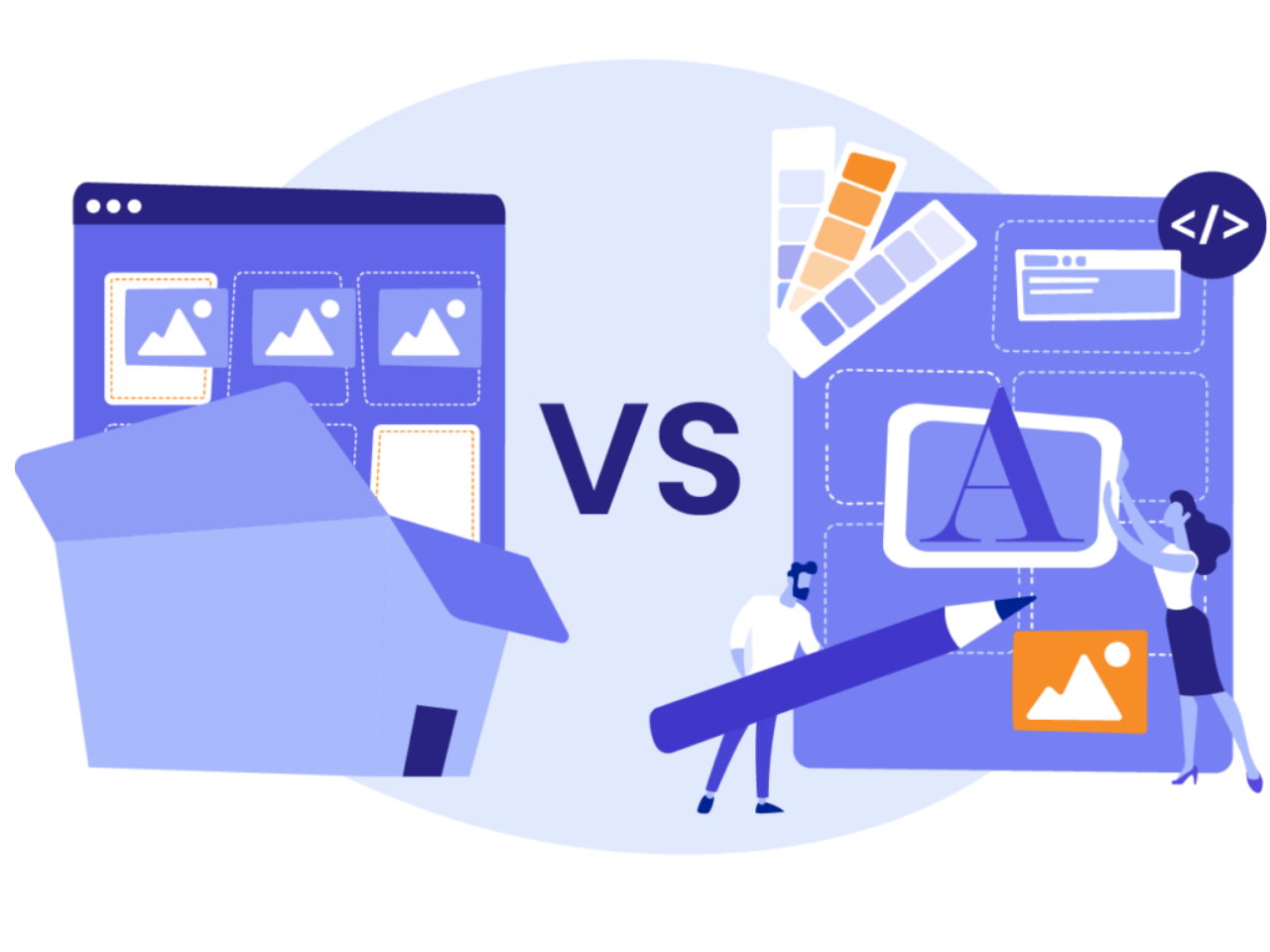 Advantages of a custom theme vs. premade theme