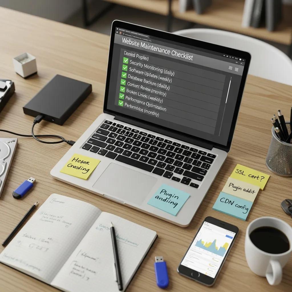 Checklist of routine website maintenance tasks