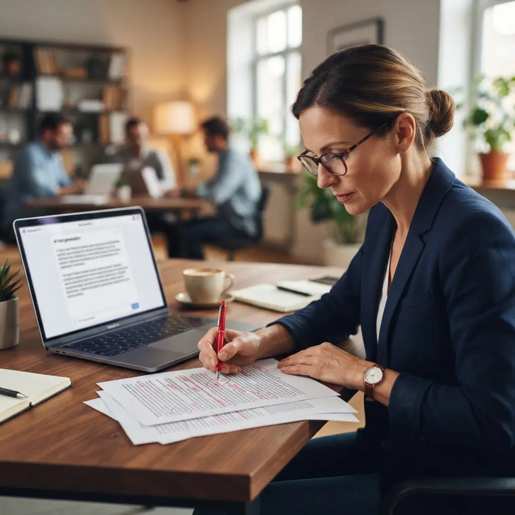 human editorial oversight is important in AI workflows