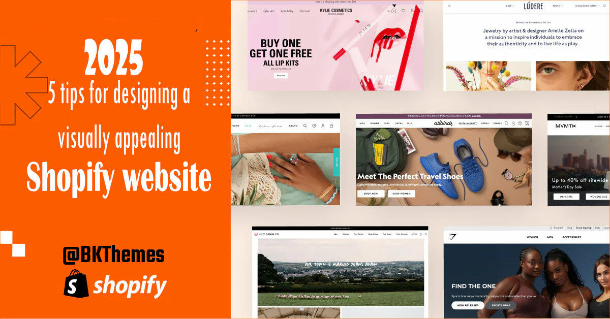 5 tips to increase the visual appeal of your Shopify website