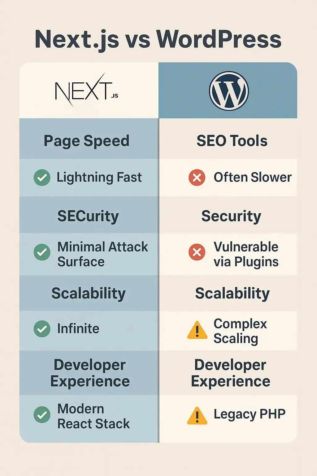Next.js vs. WordPress in 2025: The Ultimate Performance & SEO Showdown