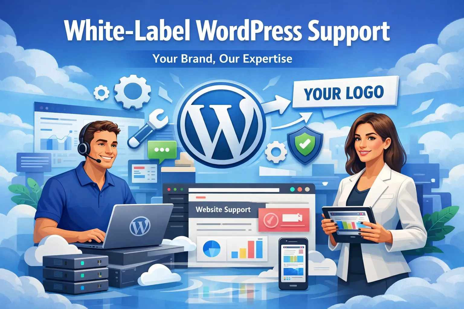 White Label WordPress Support: When Agencies Should Outsource Development