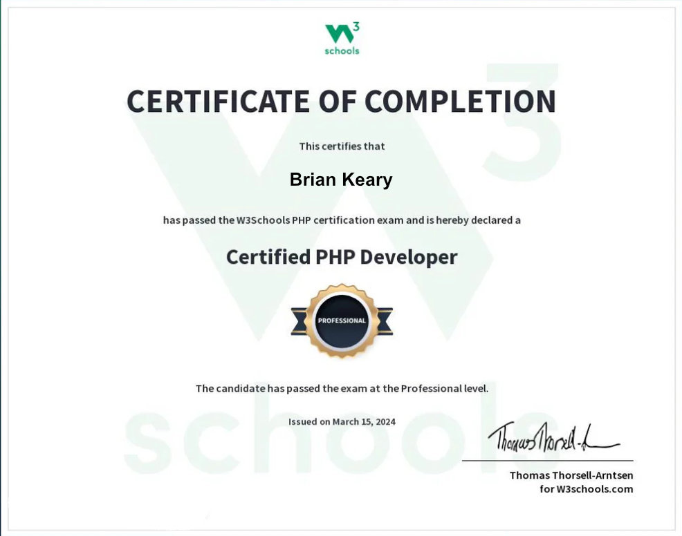 Certified PHP Developer - BKThemes