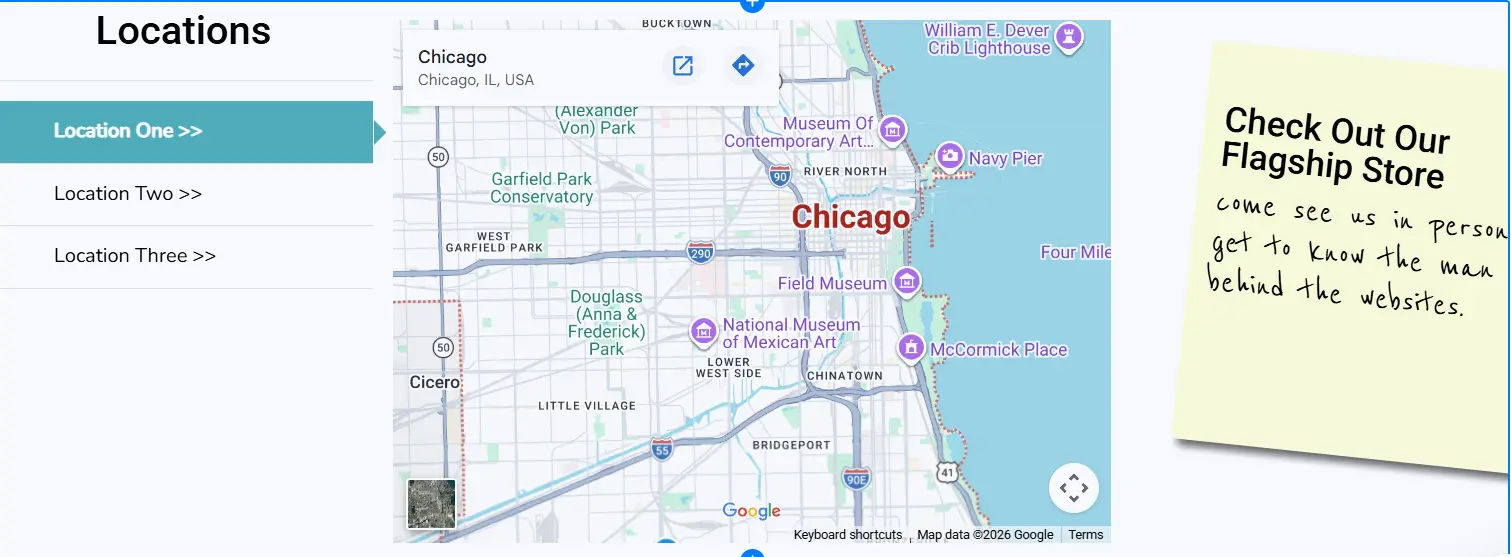 Eyes Shopify theme locations image