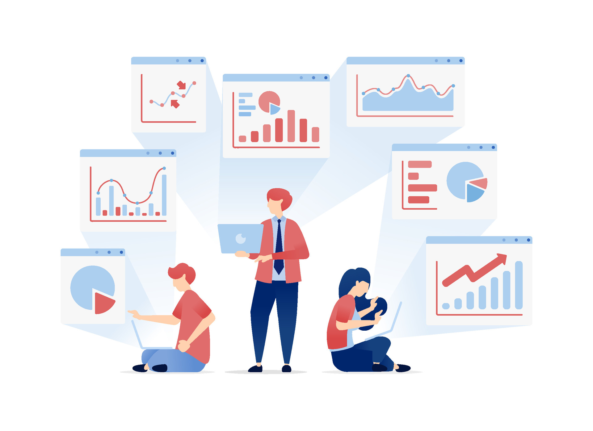 illustration-of-people-share-and-review-financial