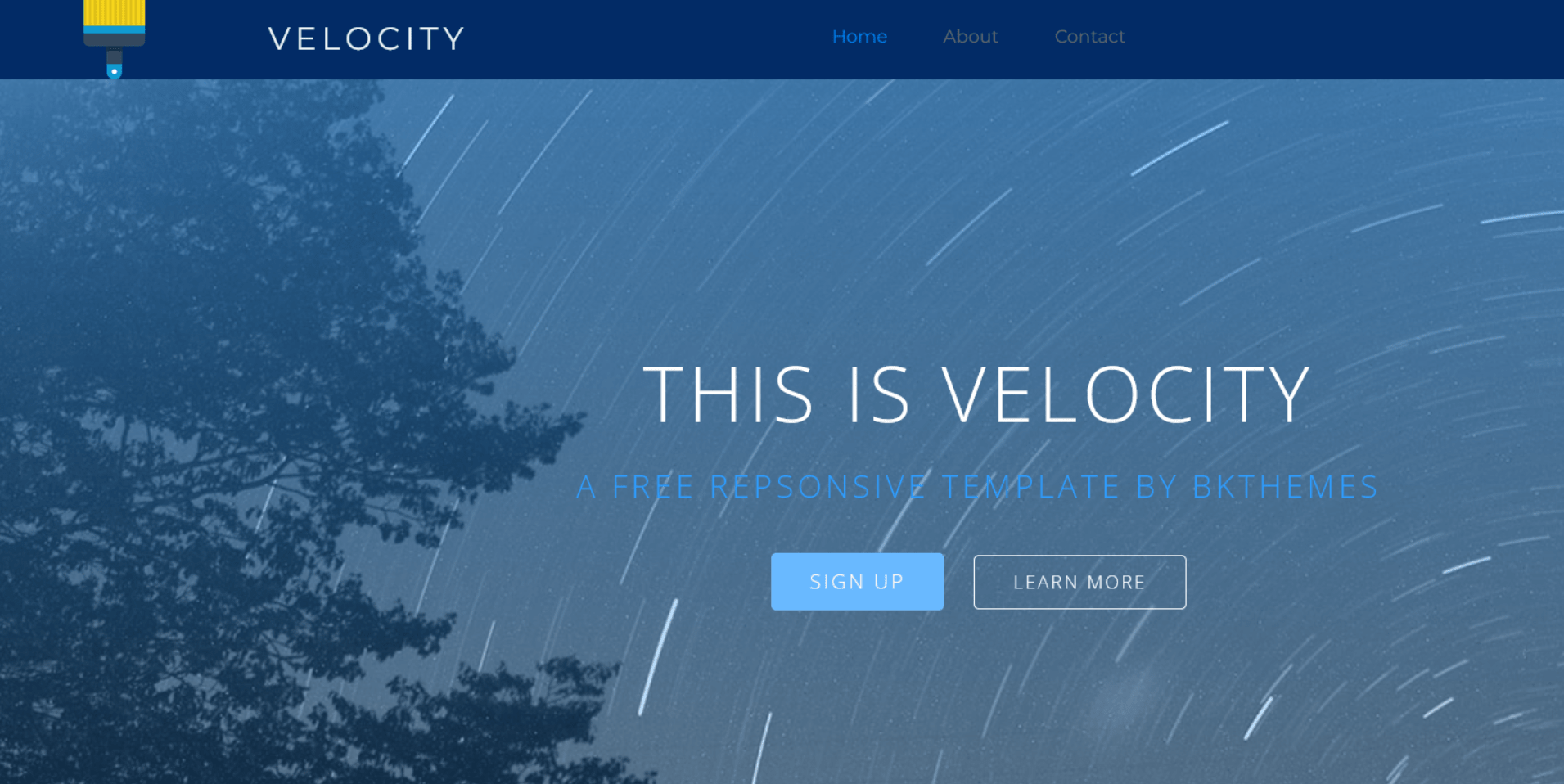 Velocity HTML5 Template
